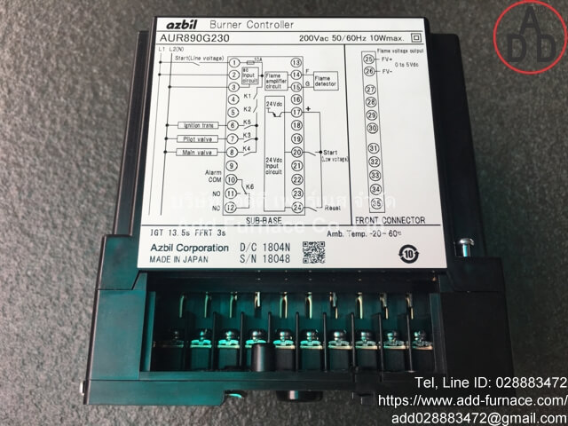 AUR890G230 | azbil Burner Controller (9)